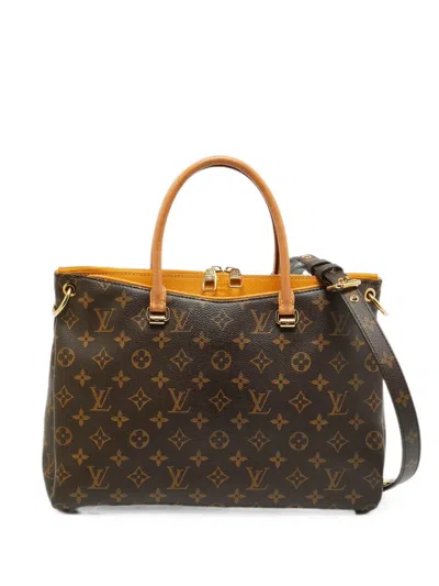 Louis Vuitton 2014 Pallas Monogram Tote Bag In Brown