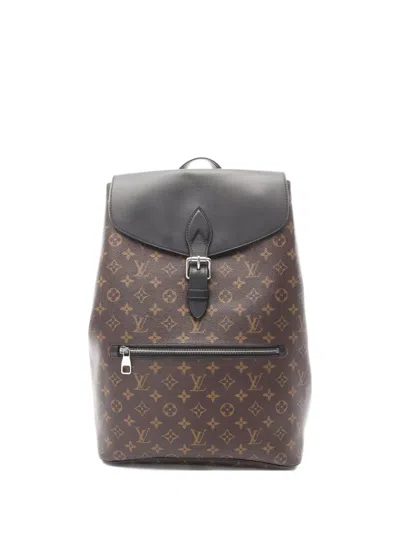 Pre-owned Louis Vuitton 2014 Parc Monogram Backpack In Brown