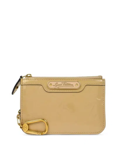 Pre-owned Louis Vuitton 2014 Pochette Cles Nm Coin Wallet In Neutrals