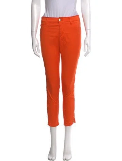 Pre-owned Louis Vuitton 2014 Skinny Leg Jeans In Orange