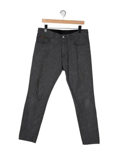 Pre-owned Louis Vuitton 2014 Straight Leg Pants In Gray
