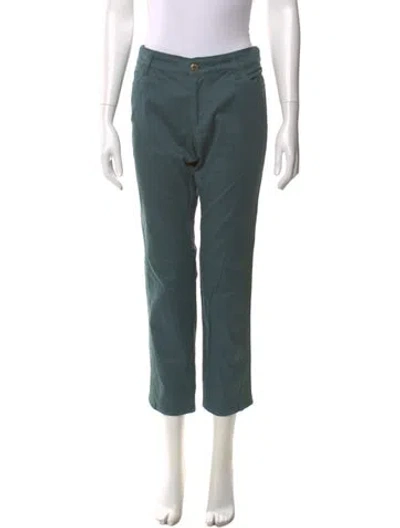 Pre-owned Louis Vuitton 2014 Straight Leg Pants In Green