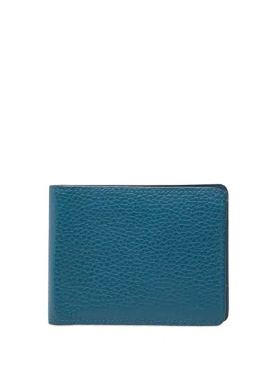 Pre-owned Louis Vuitton 2014 Taurillon Multiple Wallet Small Wallets In Blue