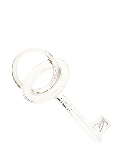 Pre-owned Louis Vuitton 2014 Travel Key Ring In Silver