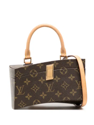 Pre-owned Louis Vuitton 2014  Twisted Box Tote Bag In Brown
