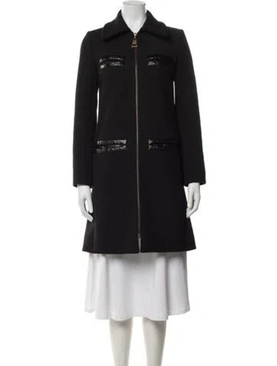 Pre-owned Louis Vuitton 2014 Wool Coat In Black