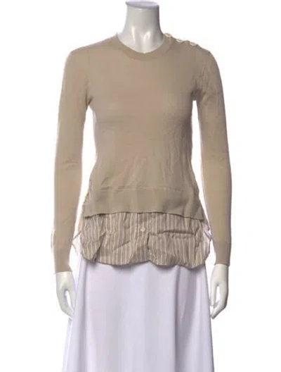 Pre-owned Louis Vuitton 2014 Wool Sweater In Neutrals