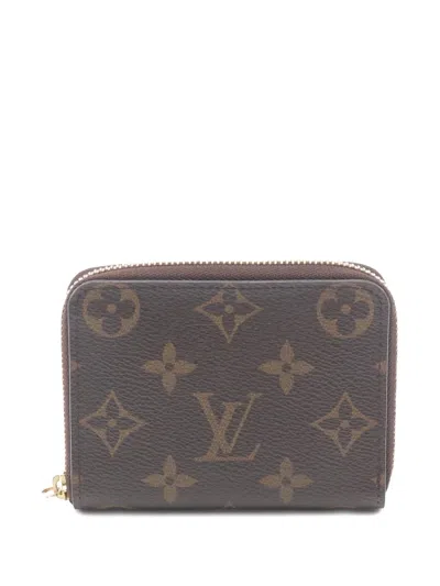 Pre-owned Louis Vuitton 2014 Zippy Wallet In Brown