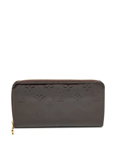Pre-owned Louis Vuitton 2015 Amarante Monogram Wallet In Red