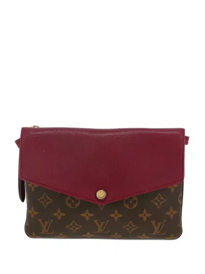 Pre-owned Louis Vuitton 2015 Aurore Shoulder Bag In Brown