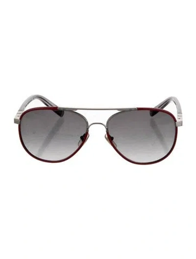 Pre-owned Louis Vuitton 2015 Aviator Sunglasses In Red