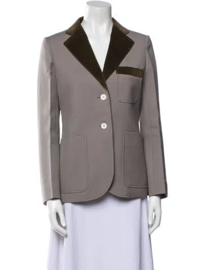 Pre-owned Louis Vuitton 2015 Blazer In Gray