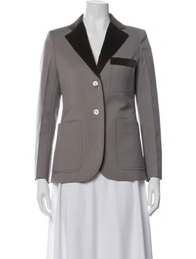 Pre-owned Louis Vuitton 2015 Blazer In Gray