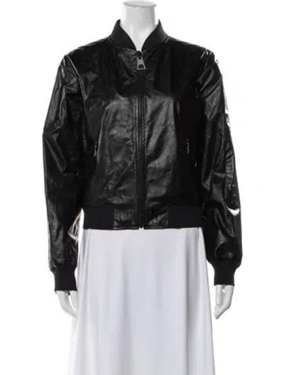 Pre-owned Louis Vuitton 2015 Bomber Jacket In Black