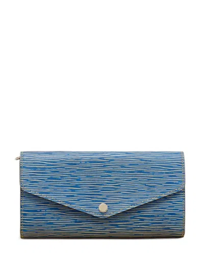 Pre-owned Louis Vuitton 2015 Continental Wallet In Blue