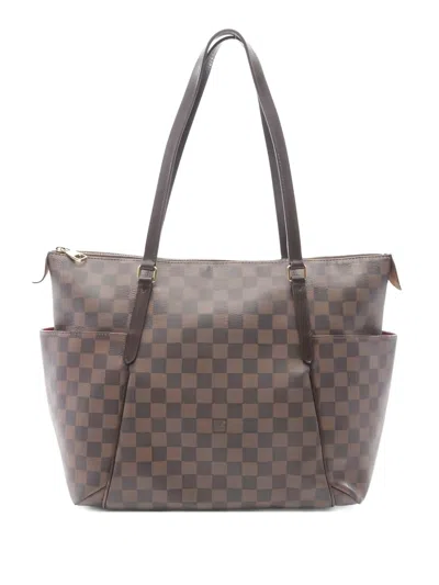 Pre-owned Louis Vuitton 2015 Damier Ebene Shoulder Bag In Brown