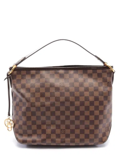Pre-owned Louis Vuitton 2015 Delightful Pm Shoulder Bag In Brown
