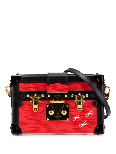 Pre-owned Louis Vuitton 2015 Epi Petit Malle Crossbody Bag In Black