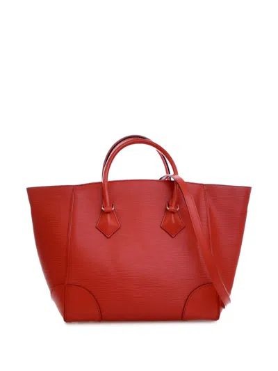 Pre-owned Louis Vuitton 2015 Epi Phenix Mm Satchel In Red