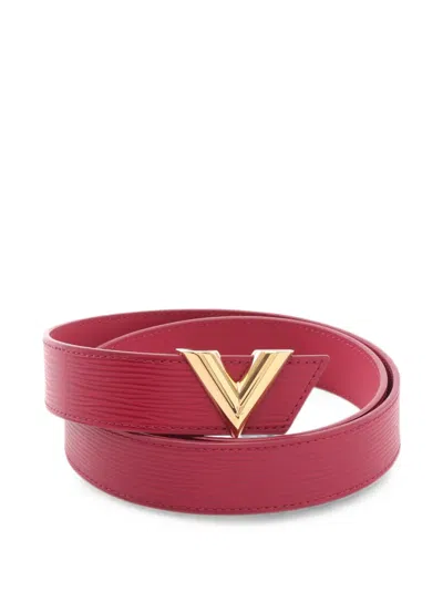 Pre-owned Louis Vuitton 2015 Essential V Epi Belt In Pink