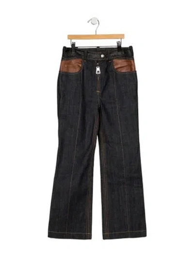 Pre-owned Louis Vuitton 2015 Flared Jeans In Blue