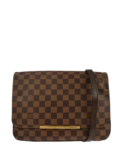 Pre-owned Louis Vuitton 2015 Gm Hoxton Shoulder Bag In Brown
