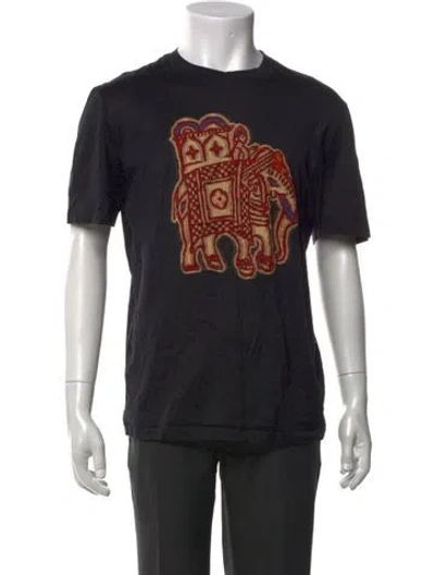 Pre-owned Louis Vuitton 2015 Graphic Print T-shirt In Black