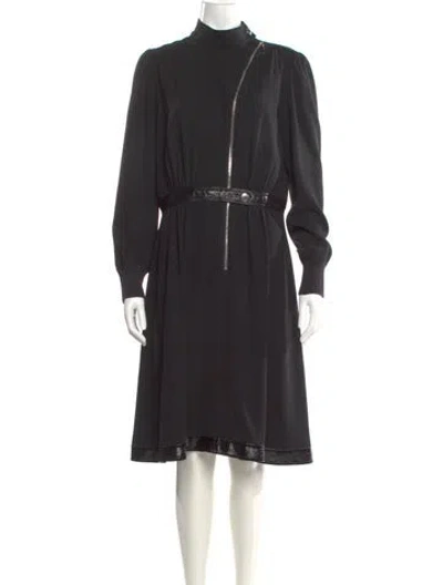 Pre-owned Louis Vuitton 2015 Knee-length Dress In Black