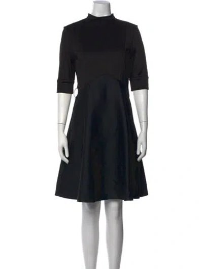 Pre-owned Louis Vuitton 2015 Knee-length Dress In Black