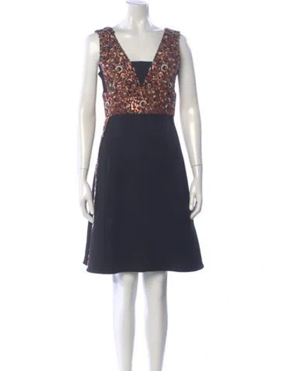Pre-owned Louis Vuitton 2015 Knee-length Dress In Multi