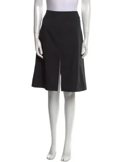 Pre-owned Louis Vuitton 2015 Knee-length Skirt In Black