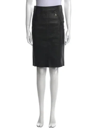 Pre-owned Louis Vuitton 2015 Knee-length Skirt In Black