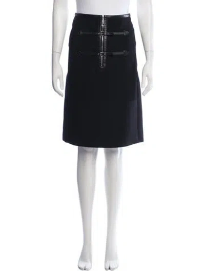 Pre-owned Louis Vuitton 2015 Knee-length Skirt In Black/neutrals