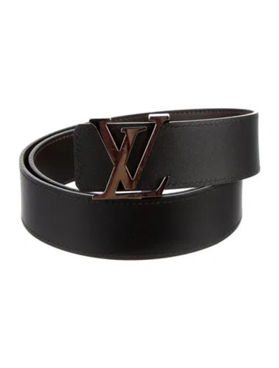 Pre-owned Louis Vuitton 2015 Lv Initiales 40mm Reversible Belt In Multi