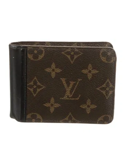Pre-owned Louis Vuitton 2015 Lv Monogram Bifold Wallet In Brown