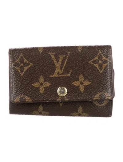 Pre-owned Louis Vuitton 2015 Lv Monogram Card Holder In Brown