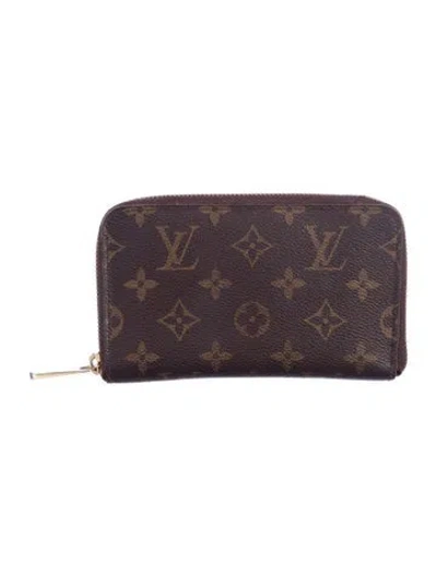 Pre-owned Louis Vuitton 2015 Lv Monogram Géode Wallet In Brown