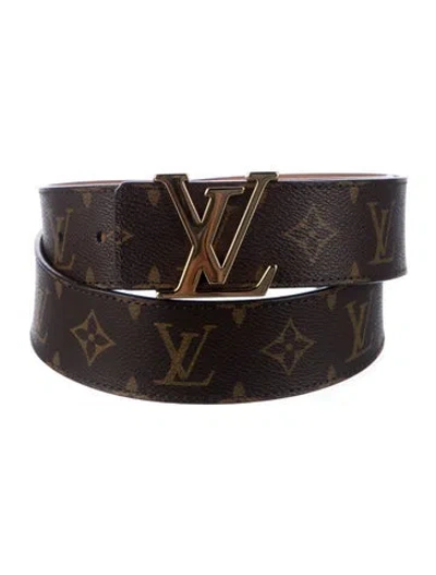 Pre-owned Louis Vuitton 2015 Lv Monogram Waist Belt In Brown