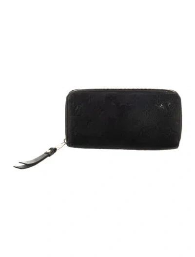 Pre-owned Louis Vuitton 2015 Lv Monogram Zippy Wallet In Black