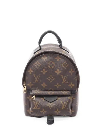 Pre-owned Louis Vuitton 2015 Mini Palm Springs Backpack In Brown