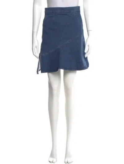 Pre-owned Louis Vuitton 2015 Mini Skirt In Blue