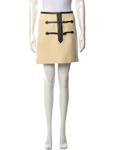 Pre-owned Louis Vuitton 2015 Mini Skirt In Neutral
