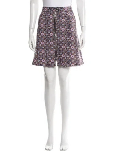 Pre-owned Louis Vuitton 2015 Mini Skirt In Purple
