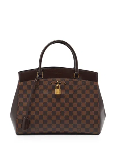 Louis Vuitton 2015 Mm Damier Ebene Rivoli Tote Bag In Brown