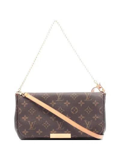 Pre-owned Louis Vuitton 2015 Mm Favorite Monogram Chain Handbag In Brown