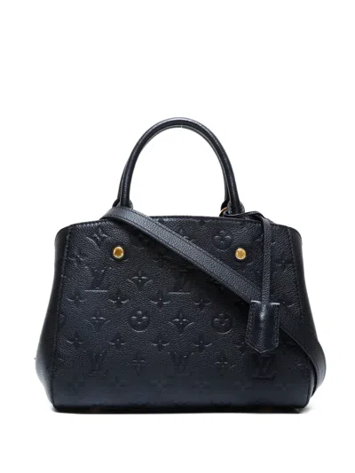 Pre-owned Louis Vuitton 2015 Monogram Empreinte Bb Shoulder Bag In Black
