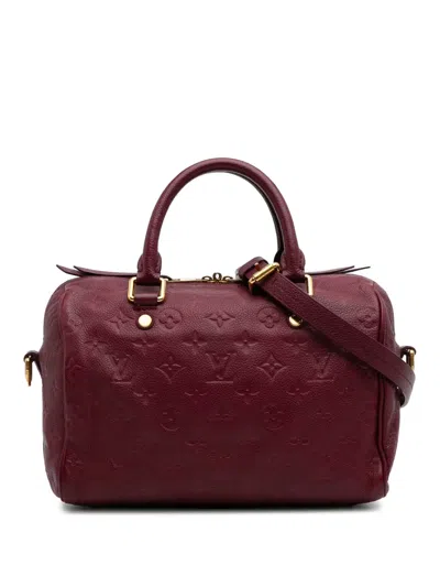 Pre-owned Louis Vuitton 2015 Monogram Empreinte Speedy Bandouliere 25 Satchel