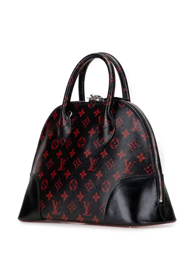 Pre-owned Louis Vuitton 2015 Monogram Infrarouge Alma Pm Satchel In Black