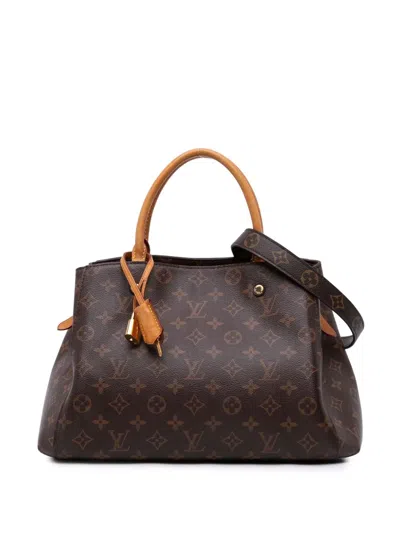 Pre-owned Louis Vuitton 2015 Monogram Montaigne Mm Satchel
