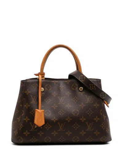 Pre-owned Louis Vuitton 2015 Monogram Montaigne Mm Satchel